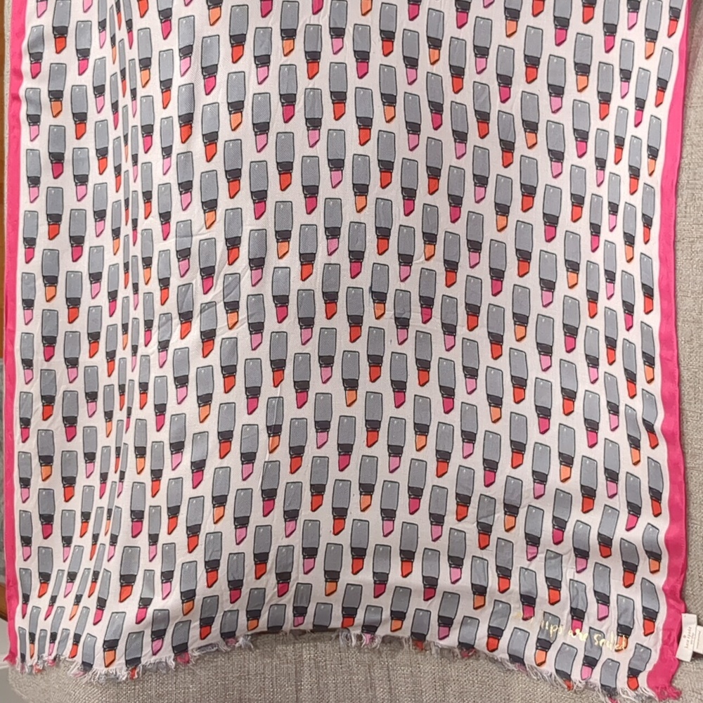 Kate Spade my lips are sealed scarf - Picture 2 of 12